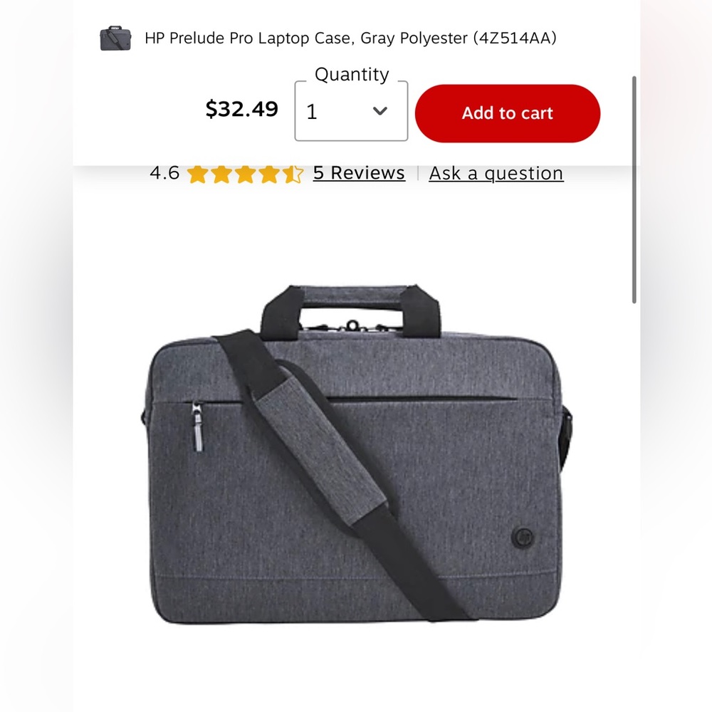 New w/ out tags HP laptop bag